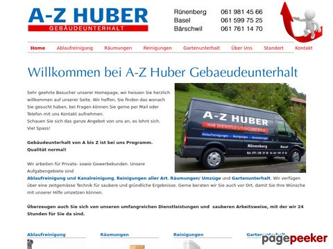 a-z-huber.ch - A.Z.Huber - Die Reingungsfirma in Basel