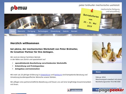 pbmw.ch - Mechanischen Werkstatt von Peter Brühwiler