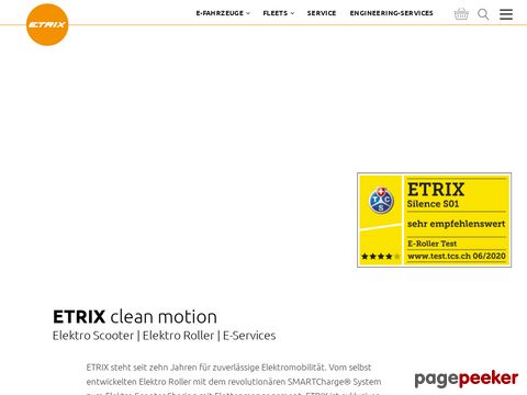 ETRIX clean motion – Elektro Scooter | Elektro Roller | E-Services