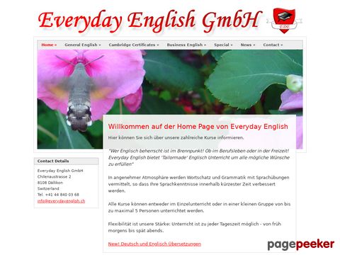 Everyday English GmbH in Dälikon, Zürich - Anbieter von Englischkursen