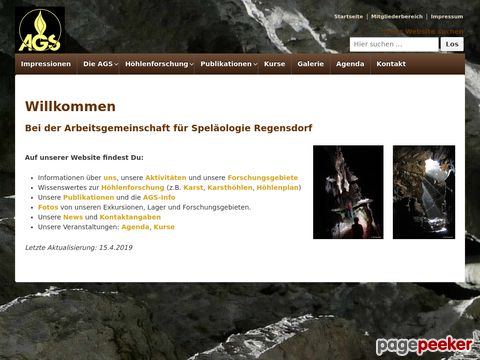 Arbeitsgemeinschaft für Speläologie Regensdorf - Höhlenforschung