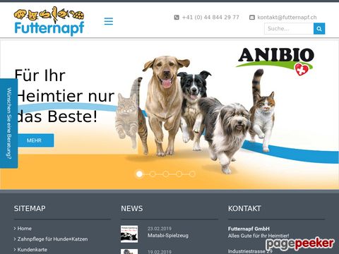Futternapf GmbH - Alles Gute für Ihr Heimtier!