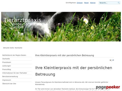 Tierarztpraxis Wilde-Steinmann GmbH - Ihre Kleintierpraxis mit der persönlichen Betreuung 