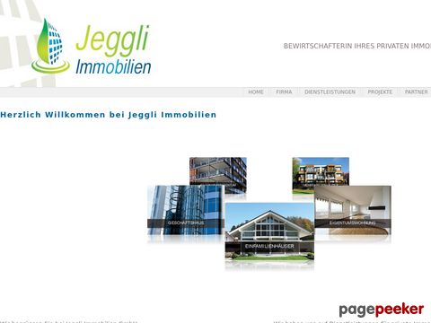 Jeggli Immobilien GmbH - Bewirtschafterin Ihres privaten Immobilienbesitzes