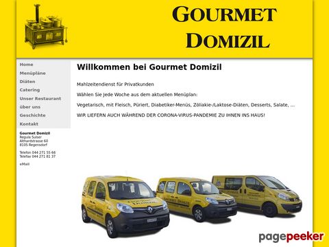 Gourmet Domizil - Mahlzeitendienst für Privatkunden